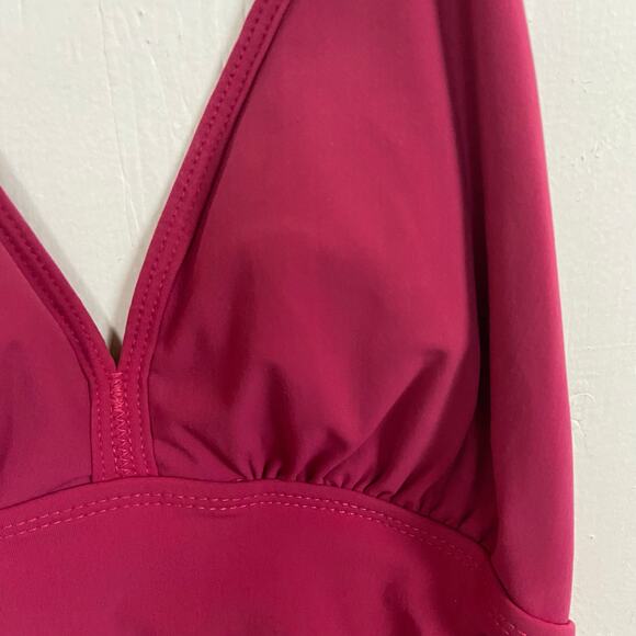 Assets by Spanx Women's Pink One Piece Halter Swimsuit Size Small - Picture 5 of 8